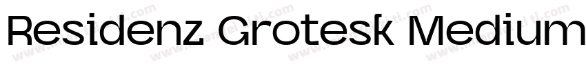Residenz Grotesk Medium Wide字体转换
